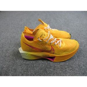 Nike ZoomX Vaporfly 3 Running Shoes Womens Size 9 Yellow Pink Marathon Racing